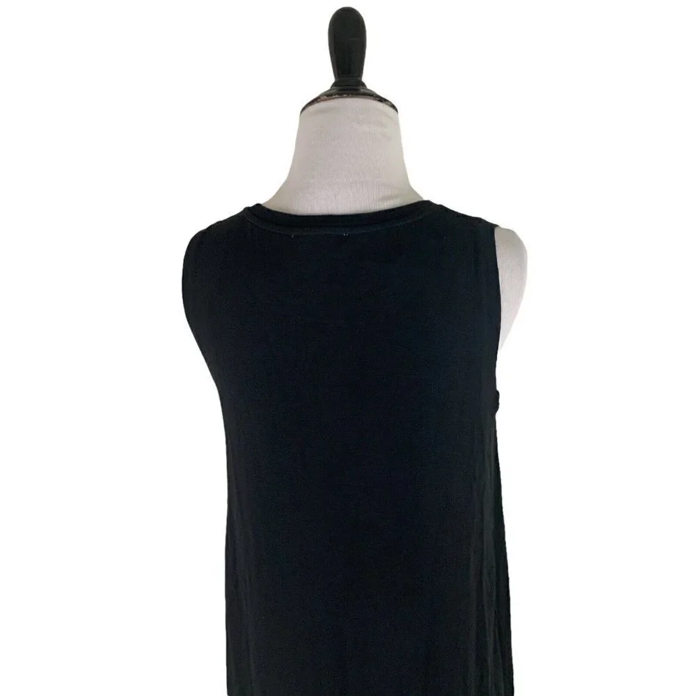 Ann Taylor LOFT Women's S Small A-Line Mini Dress Black NWT Rayon Blend - Picture 6 of 7
